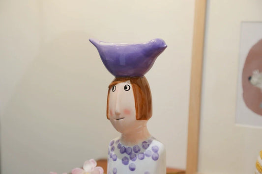 Ceramic Vase Home Decor – Artistic Desktop Sculpture & Flower Arrangement Pot