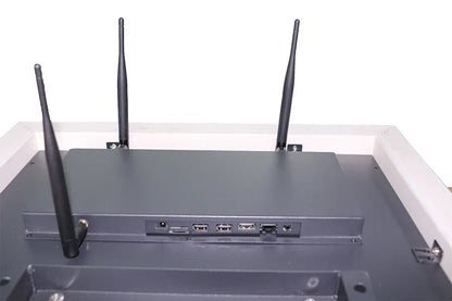 32" WiFi Digital Art Frame – Cloud Wood Finish with Anti-Matte Display