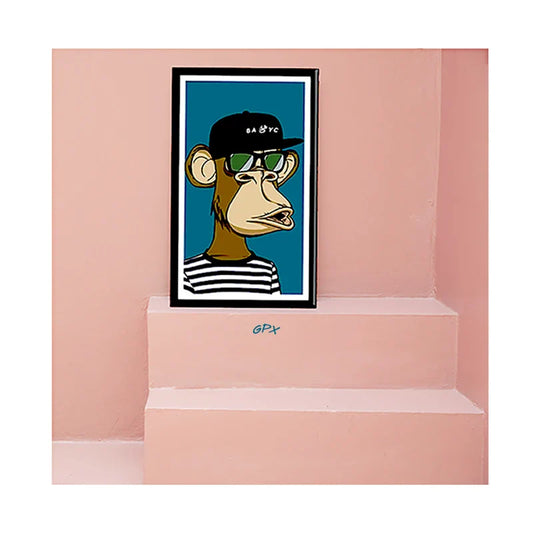 32" WiFi Digital Art Frame – Cloud Wood Finish with Anti-Matte Display