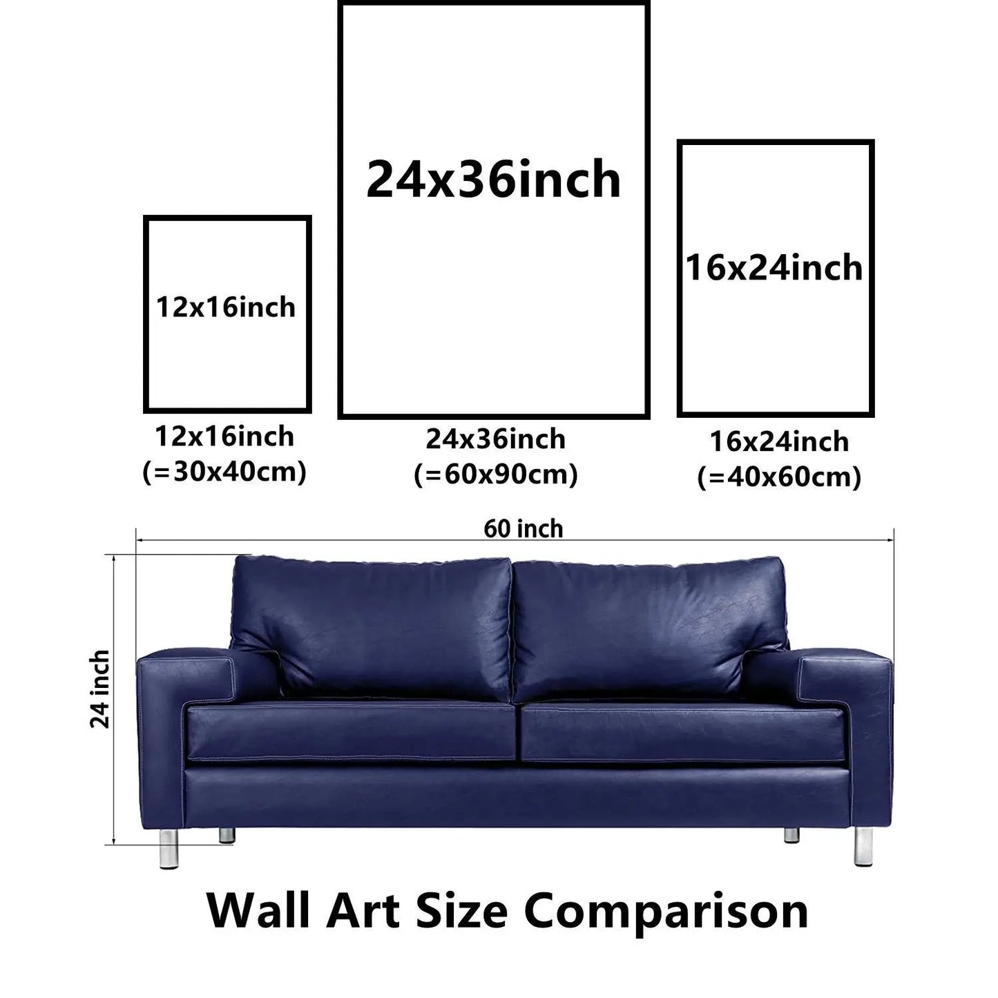 3-Piece Framed Impressionist Canvas – Aesthetic Wall Art Set