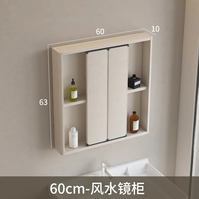 LED Bathroom Mirror Cabinet – Wall-Mounted with Defogger & Adjustable Shelf