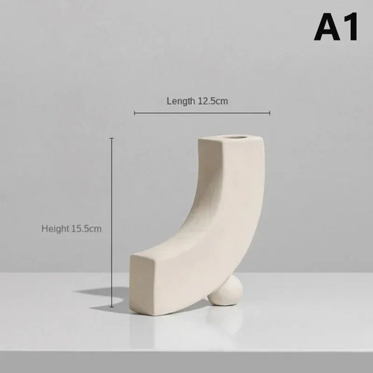 Modern Ceramic Vase – Bedroom Desktop Decor & Photography Background Ornament