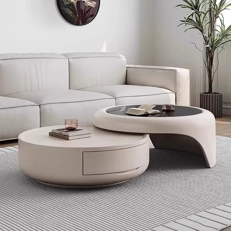 Modern Luxury Round Coffee Table – Minimalist Living Room Furniture