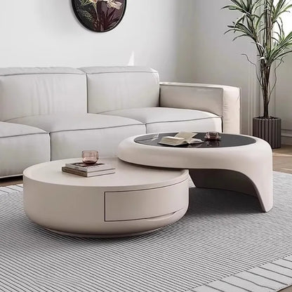Modern Luxury Round Coffee Table – Minimalist Living Room Furniture