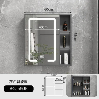 LED Bathroom Mirror Cabinet – Wall-Mounted Vanity with Storage