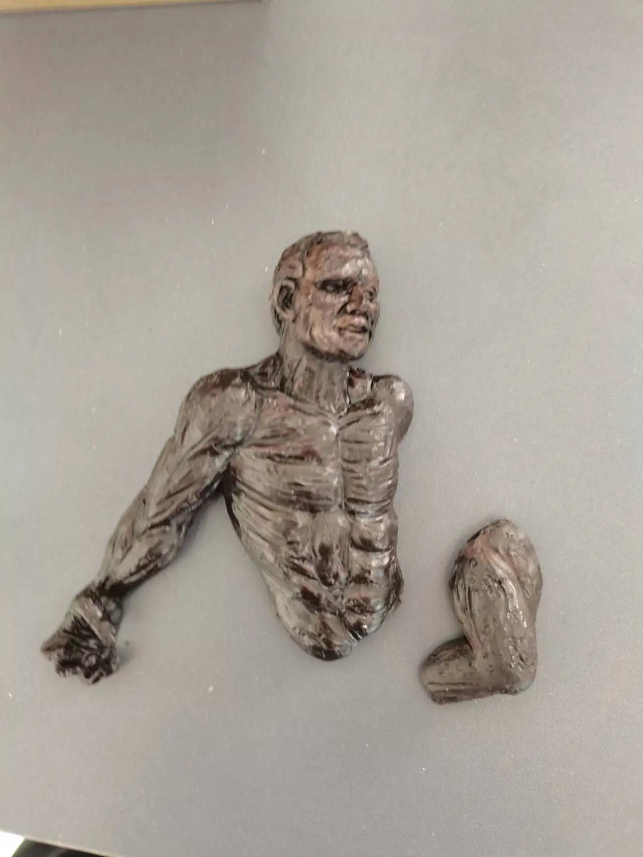 Wall Man Sculpture – Modern Resin Wall Art for Home & Living Room