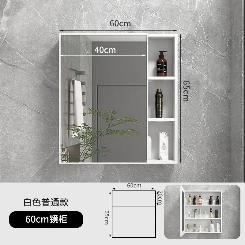 LED Bathroom Mirror Cabinet – Wall-Mounted Vanity with Storage