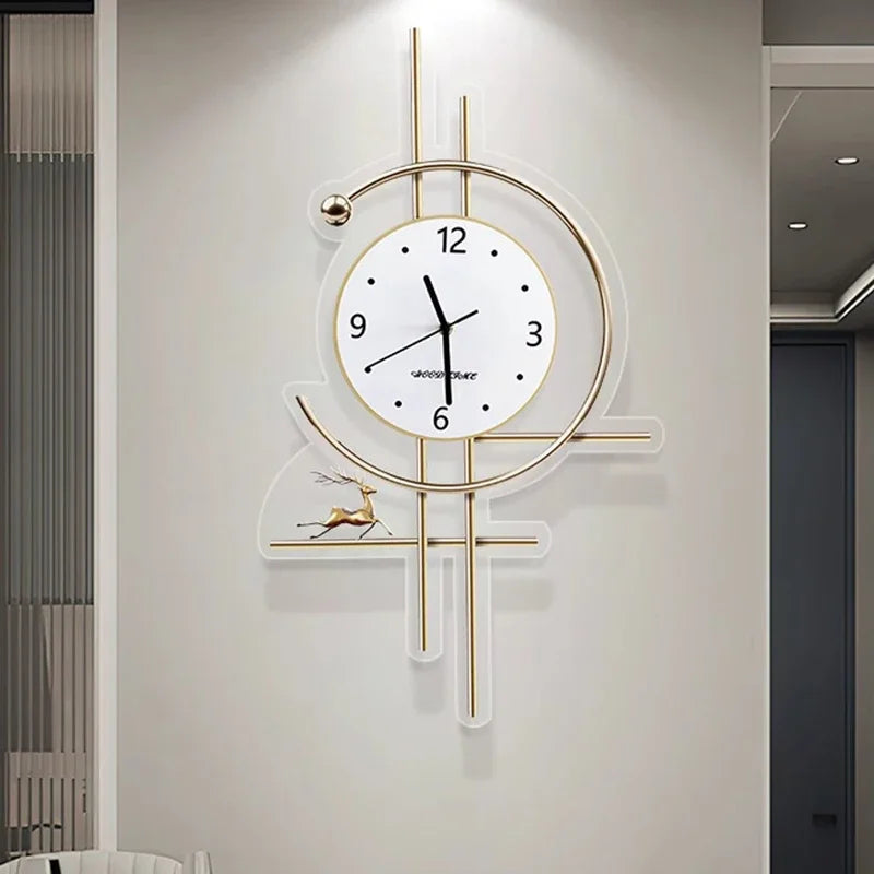 Xenomorph Metal Wall Clock – Creative Decor for Bathroom or Living Room