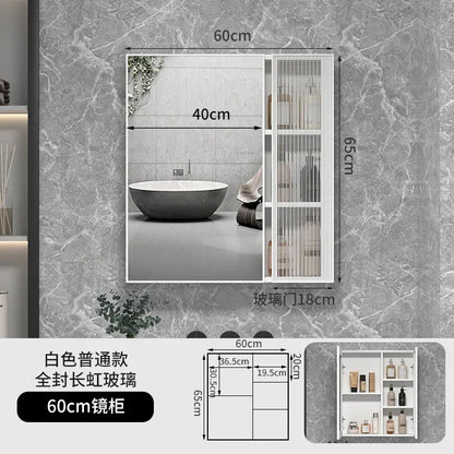 LED Bathroom Mirror Cabinet – Wall-Mounted Vanity with Storage