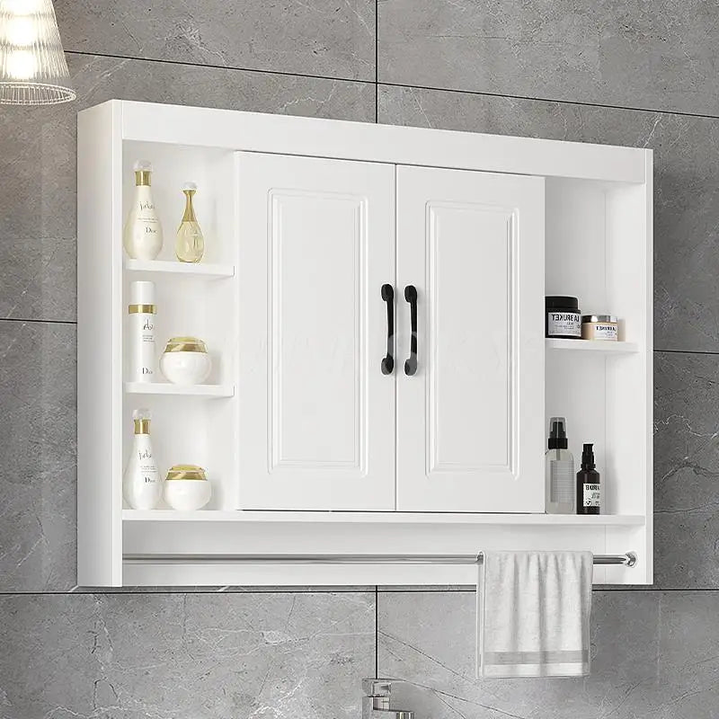 Over-Toilet Wooden Bathroom Cabinet – Space-Saving Storage & Shelves