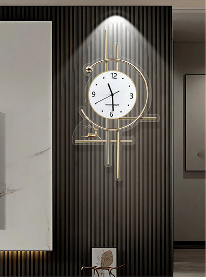 Xenomorph Metal Wall Clock – Creative Decor for Bathroom or Living Room