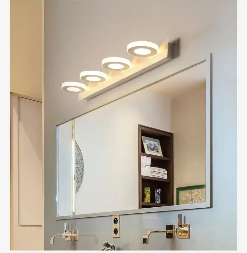 LED Wall Lamp – Mirror Front Light for Bathroom, Bedroom & Makeup Decor