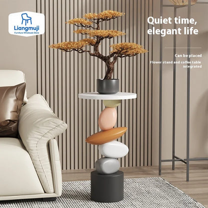 Creative Art Side Table – Modern Floor Decor & Small Coffee/Tea Table