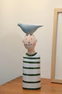 Ceramic Vase Home Decor – Artistic Desktop Sculpture & Flower Arrangement Pot