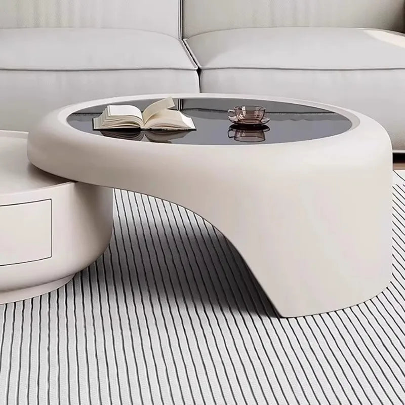 Modern Luxury Round Coffee Table – Minimalist Living Room Furniture