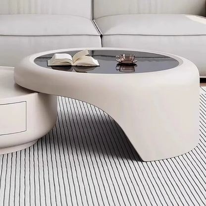 Modern Luxury Round Coffee Table – Minimalist Living Room Furniture
