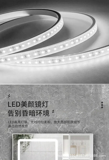 LED Bathroom Mirror Cabinet – Wall-Mounted Vanity with Storage