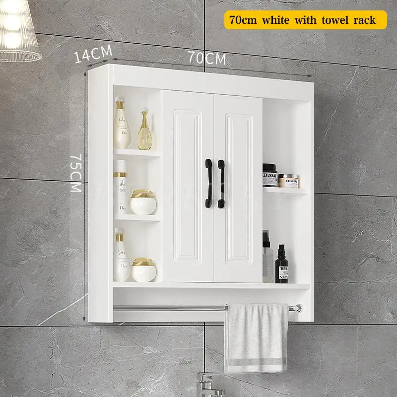 Over-Toilet Wooden Bathroom Cabinet – Space-Saving Storage & Shelves