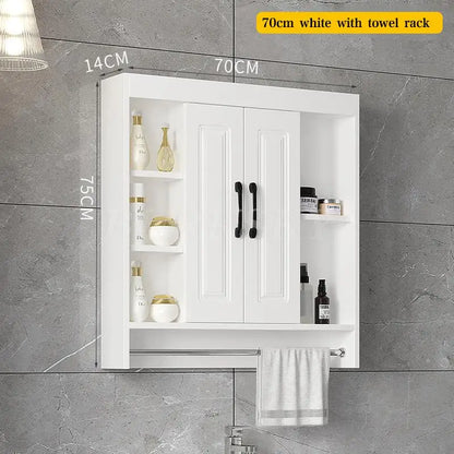 Over-Toilet Wooden Bathroom Cabinet – Space-Saving Storage & Shelves