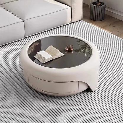 Modern Luxury Round Coffee Table – Minimalist Living Room Furniture