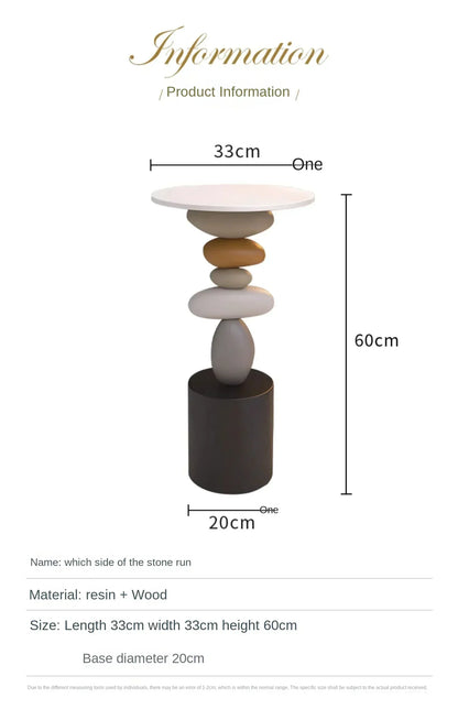 Creative Art Side Table – Modern Floor Decor & Small Coffee/Tea Table