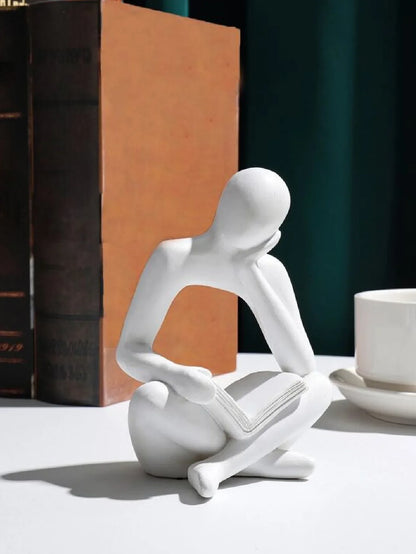 Modern Abstract Bookend – Creative Decor for Bookshelves & Cabinets