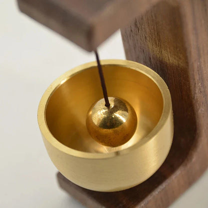 Brass Doorbell Wind Chime – Japanese Wall Art & Home Decor Gift