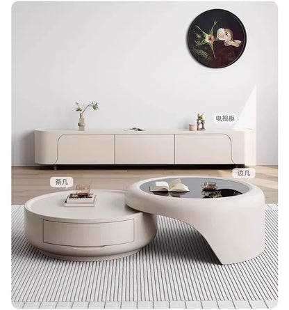 Modern Luxury Round Coffee Table – Minimalist Living Room Furniture