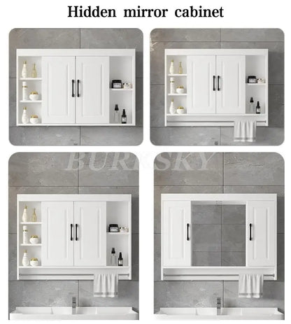 Over-Toilet Wooden Bathroom Cabinet – Space-Saving Storage & Shelves