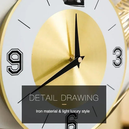 Metal Wall Clock – Artistic Home & Porch Decoration