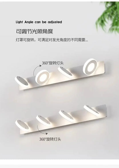 LED Wall Lamp – Mirror Front Light for Bathroom, Bedroom & Makeup Decor