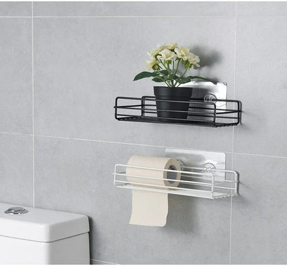 Wall Mounted Bathroom Corner Shelf – Iron Shower Storage Rack & Organizer