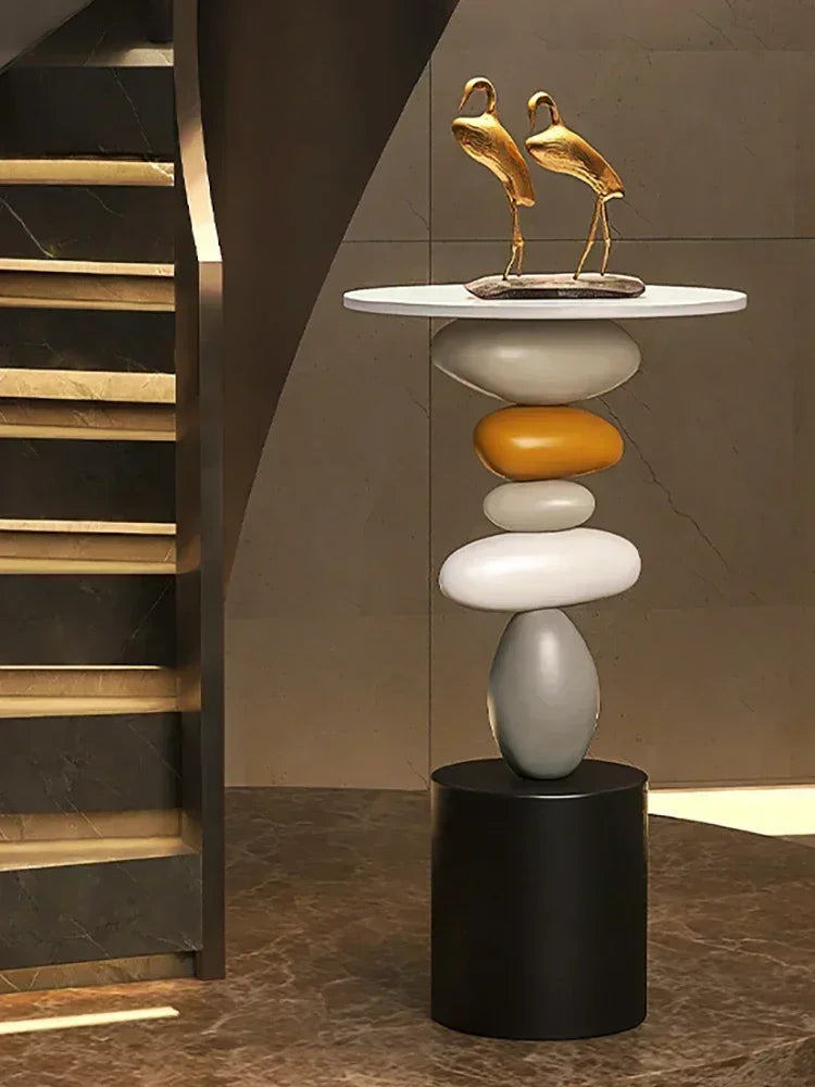 Creative Art Side Table – Modern Floor Decor & Small Coffee/Tea Table