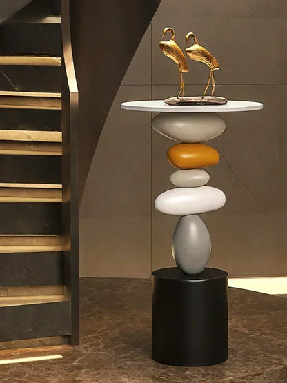 Creative Art Side Table – Modern Floor Decor & Small Coffee/Tea Table