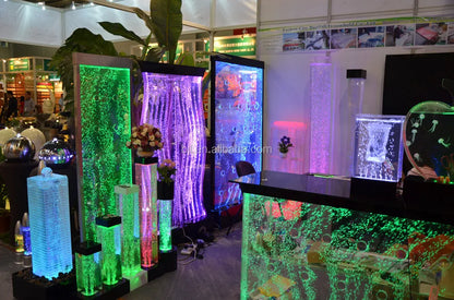 Custom Indoor Glass Water Fountain – Wall Partition Home Decor