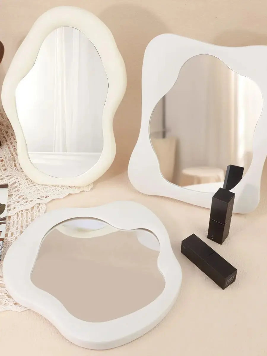 Aesthetic Tabletop Makeup Mirror – Bedroom & Desk Decor