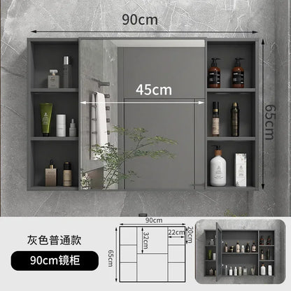 LED Bathroom Mirror Cabinet – Wall-Mounted Vanity with Storage