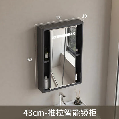 LED Bathroom Mirror Cabinet – Wall-Mounted with Defogger & Adjustable Shelf