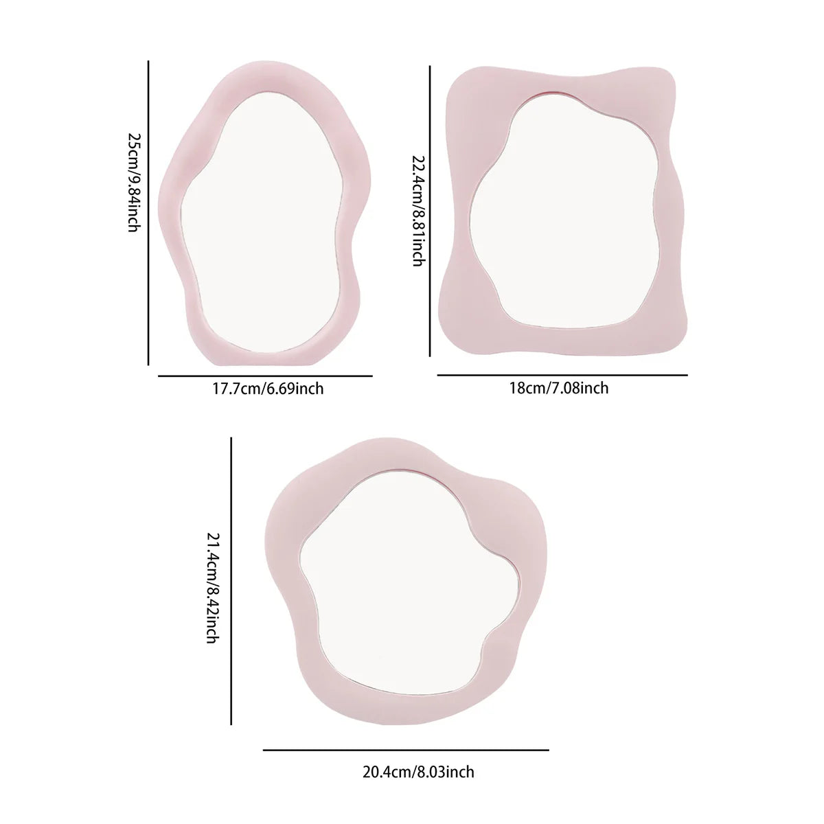 Aesthetic Tabletop Makeup Mirror – Bedroom & Desk Decor