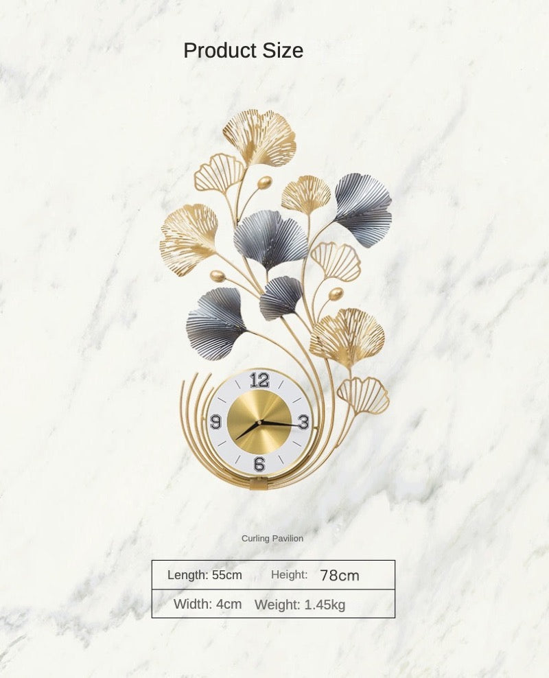 Metal Wall Clock – Artistic Home & Porch Decoration