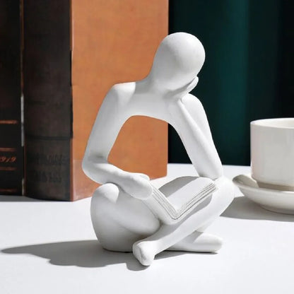 Modern Abstract Bookend – Creative Decor for Bookshelves & Cabinets
