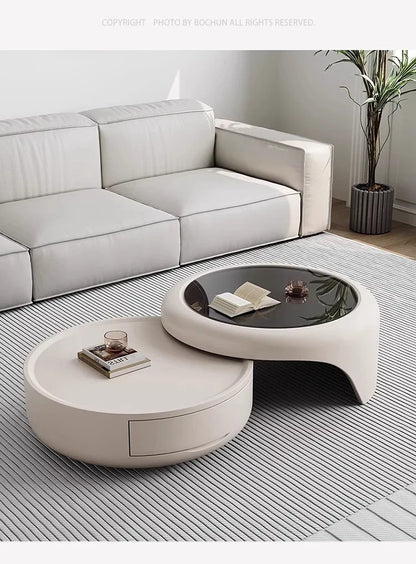 Modern Luxury Round Coffee Table – Minimalist Living Room Furniture