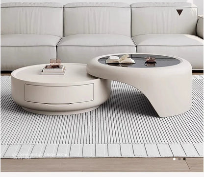 Modern Luxury Round Coffee Table – Minimalist Living Room Furniture
