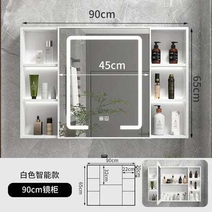 LED Bathroom Mirror Cabinet – Wall-Mounted Vanity with Storage