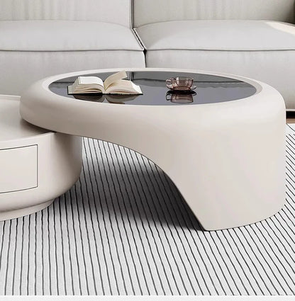 Modern Luxury Round Coffee Table – Minimalist Living Room Furniture