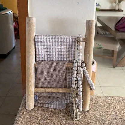 Wooden Towel Ladder Rack – Rustic Home & Bathroom Decor