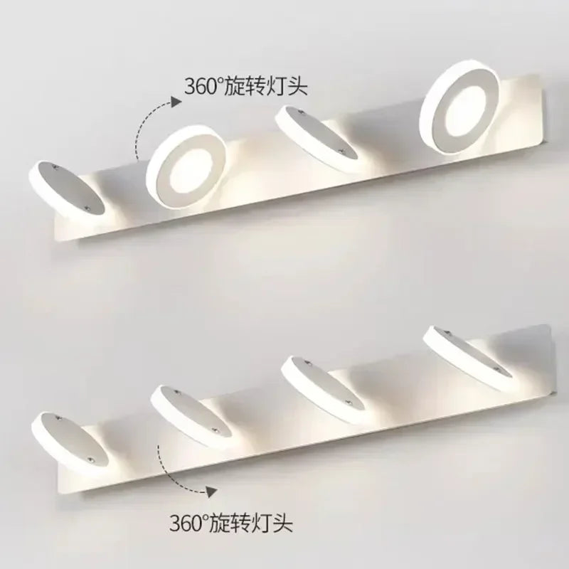 LED Wall Lamp – Mirror Front Light for Bathroom, Bedroom & Makeup Decor