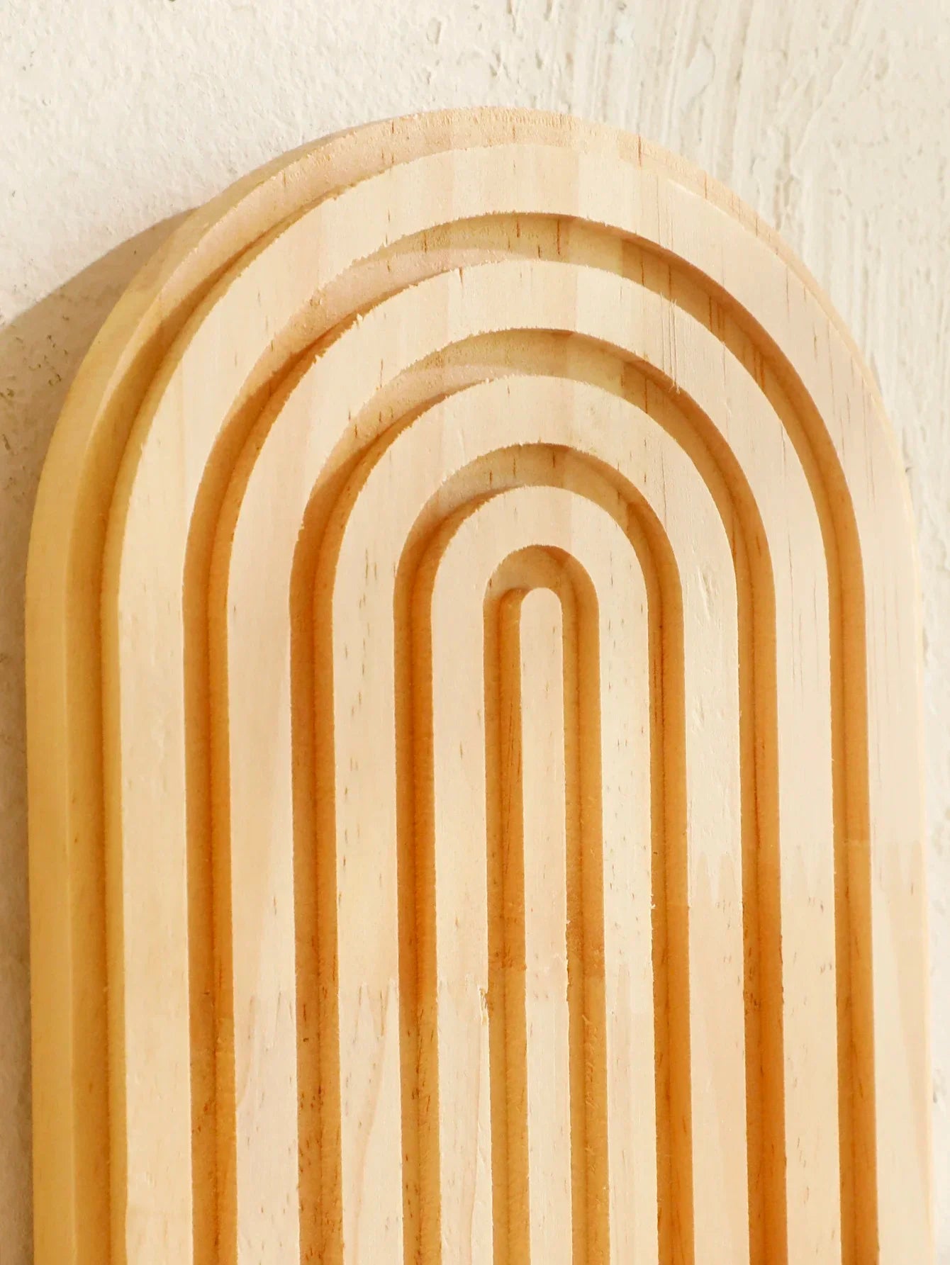 Boho Wall Mounted Wooden Shelves – Modern Display Rack for Living Room