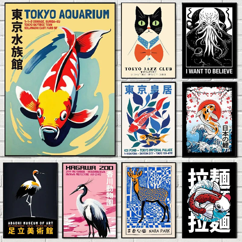 Tokyo Aquarium Animal Art Prints