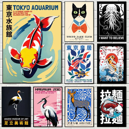 Tokyo Aquarium Animal Art Prints